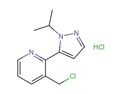 3-(chloromethyl)-2-(1-isopropyl-1H-pyrazol-5-yl)pyridine hydrochloride