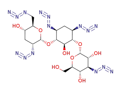 O-3-azido-3-deoxy-α-D-glucopyranosyl-(1→6)-O-[2,6-diazido-2,3,6-trideoxy-α-D-ribo-hexopyranosyl-(1→4)]-1,3-diazido-1,2,3-trideoxy-D-myo-inositol