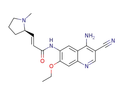 (2E)-N-(4-amino-3-cyano-7-ethoxyquinolin-6-yl)-3-[(2R)-1-methylpyrrolidine-2-yl]acrylamide